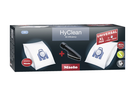 Комплект мешков-пылесборников Universal XL pack HyClean 3D GN Miele купить в Сургуте | Всегда в наличии! | Артикул 11476550 | Официальный сайт