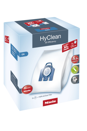 Комплект мешков пылесборников Allergy XL Pack 2 HyClean GN + фильтр HA 50 Miele купить в Сургуте | Всегда в наличии! | Артикул 10632880 | Официальный сайт